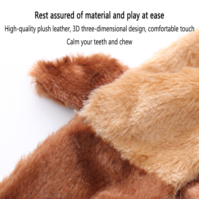 Mikey's Long Plush Squeaky Dog Toy