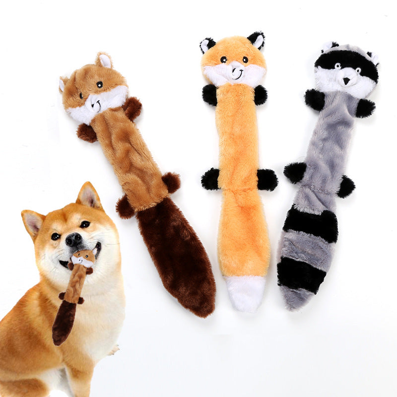 Mikey's Long Plush Squeaky Dog Toy